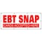 Signmission EBT SNAP CARDS BANNER SIGN electronic benefits transfer food stamps B-96 Ebt Snap Cards - alternate 1